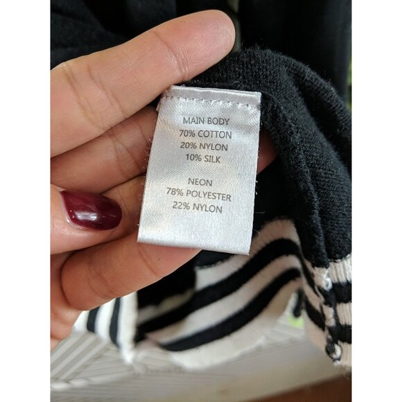 WISPR Men's Sweater Thunder Bolt Black White Pullover Size Medium - Picture 5 of 7